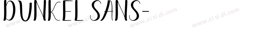 dunkel sans字体转换